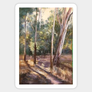 'Murray River Track' - Pastel 75cm x 55cm Sticker